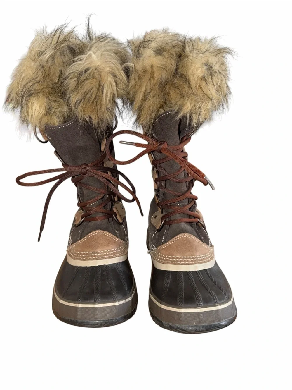 Sorel Joan of Arctic Faux Fur Waterproof Winter Snow Boots Women’s Size 8